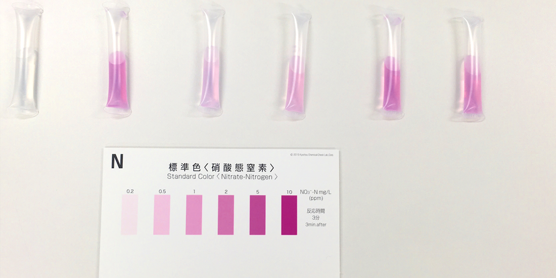 金城の華からは硝酸態窒素が検出されませんでした。